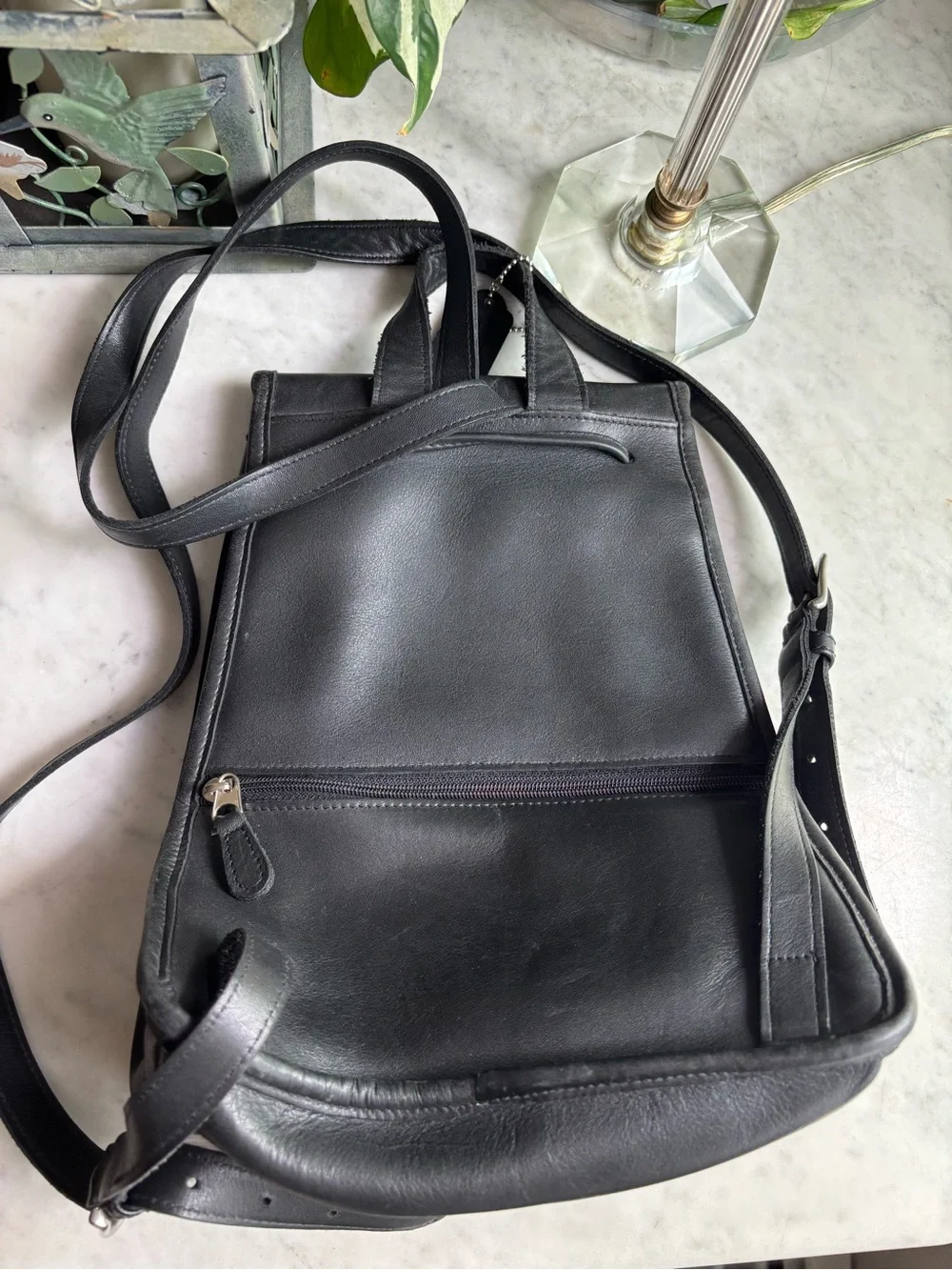 Vintage Coach Backpack Daypack with Nickel Hardware